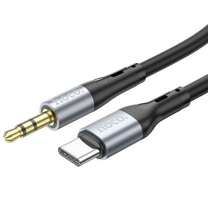 Audio-Kabel USB-C - 3,5mm HOCO UPA22, 1m, Schwarz