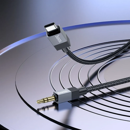 Audio-Kabel USB-C - 3,5mm HOCO UPA32B, 1m, Schwarz