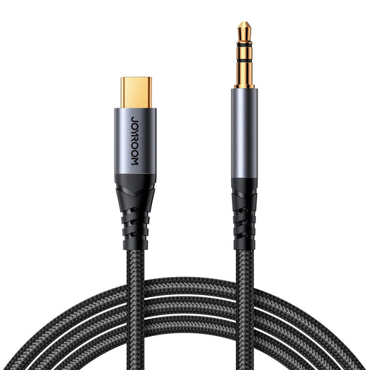 Audio-Kabel USB-C - 3,5mm Joyroom SY-A07, 1,2m, Schwarz
