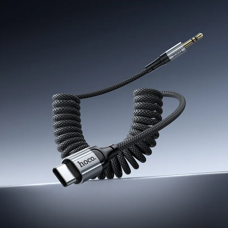 Audio-Kabel USB-C - 3,5mm HOCO UPA33B, 1,5m, Schwarz