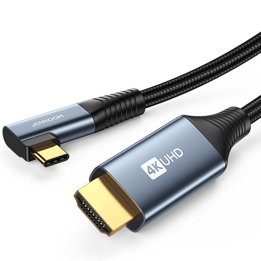 Audio- und Videokabel USB-C - HDMI Joyroom SY-20C1 Angled, 2m, Grau
