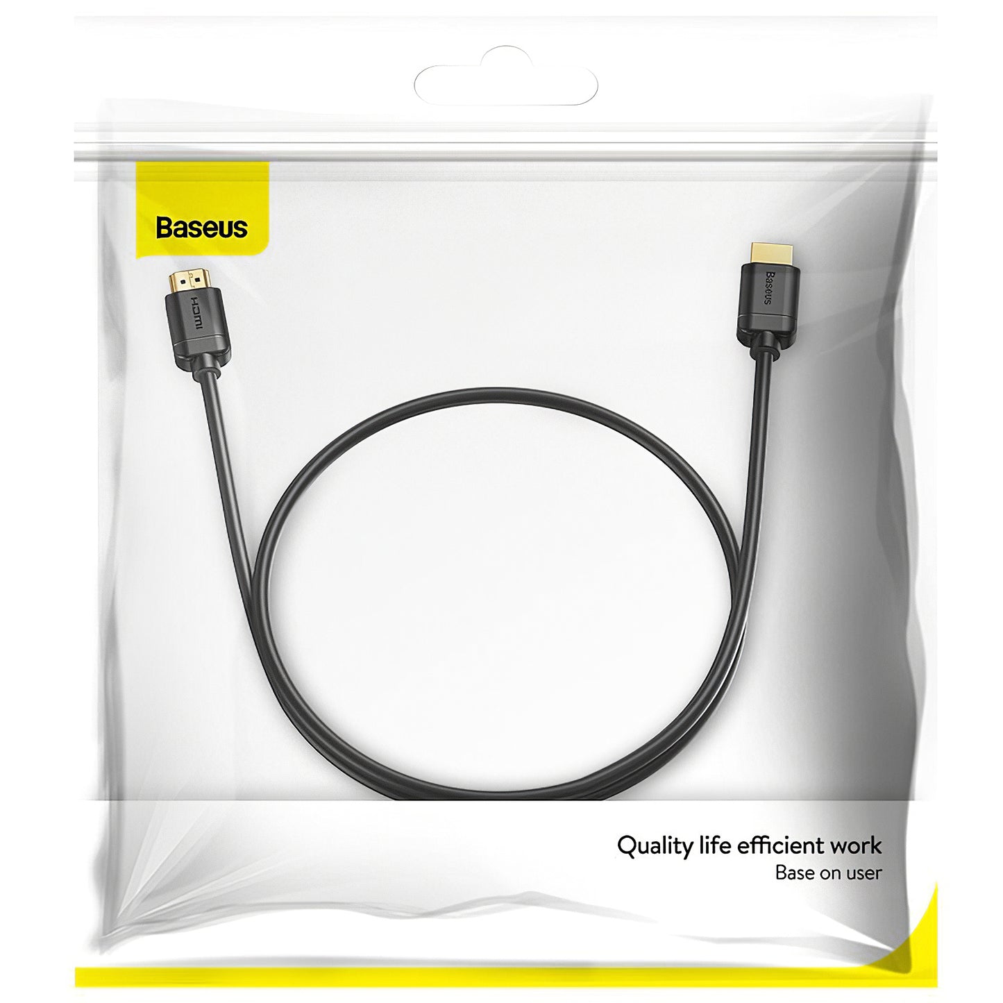 Câble Vidéo Baseus, HDMI - HDMI, 4K, 1m, Noir CAKGQ-A01
