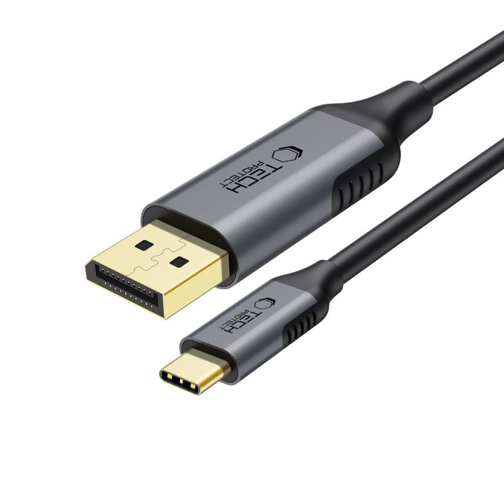 USB-C to DisplayPort Tech-Protect Ultraboost Audio and Video Cable, 1.8m, Black