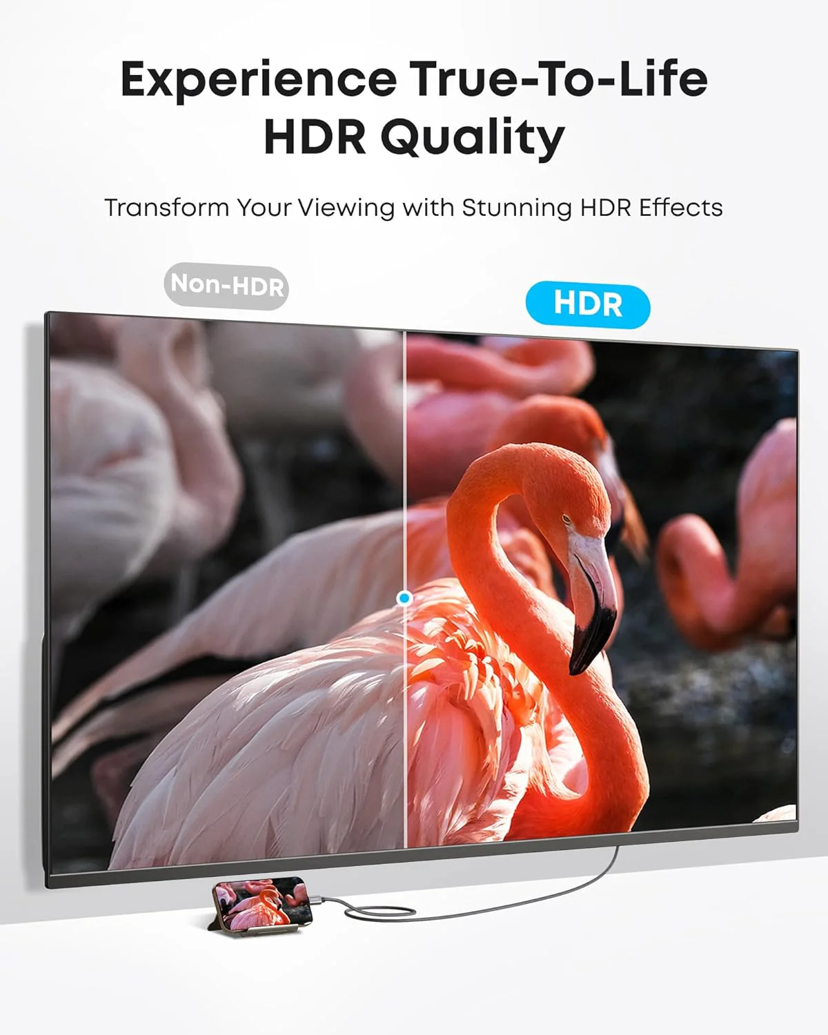 Câble Audio et Vidéo USB-C - HDMI Anker Nano, 1.8m, Gris A87E0H12