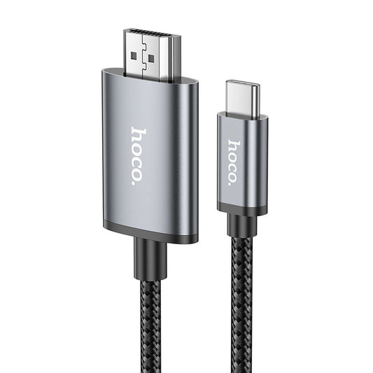 Audio- und Videokabel USB-C - HDMI HOCO UA27, 2m, Grau