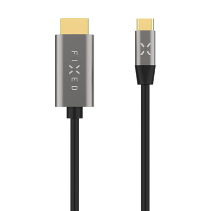 Audio- und Videokabel USB-C - HDMI Fixed, 2m, Grau