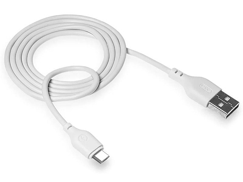 Daten- und Ladekabel USB-A - microUSB XO Design NB103, 18W, 2m, Weiß