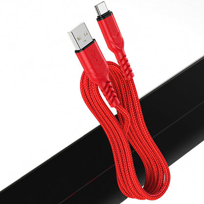 Daten- und Ladekabel USB-A - USB-C HOCO X59 Victory, 18W, 1m, Rot