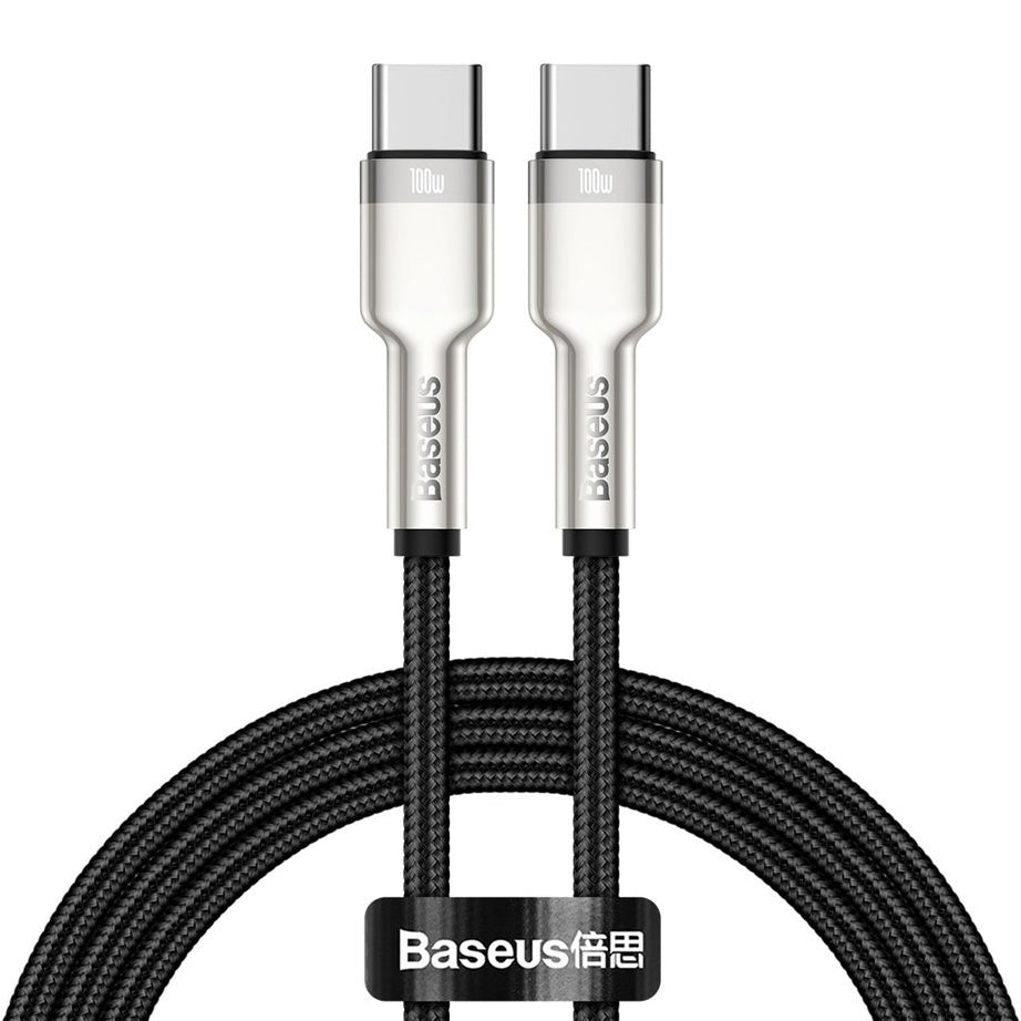 Câble de Données et de Charge USB-C - USB-C Baseus Cafule, 100W, 2m, Noir CATJK-D01