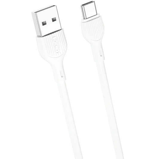 Daten- und Ladekabel USB-A - USB-C XO Design NB200, 10W, 1m, Weiß