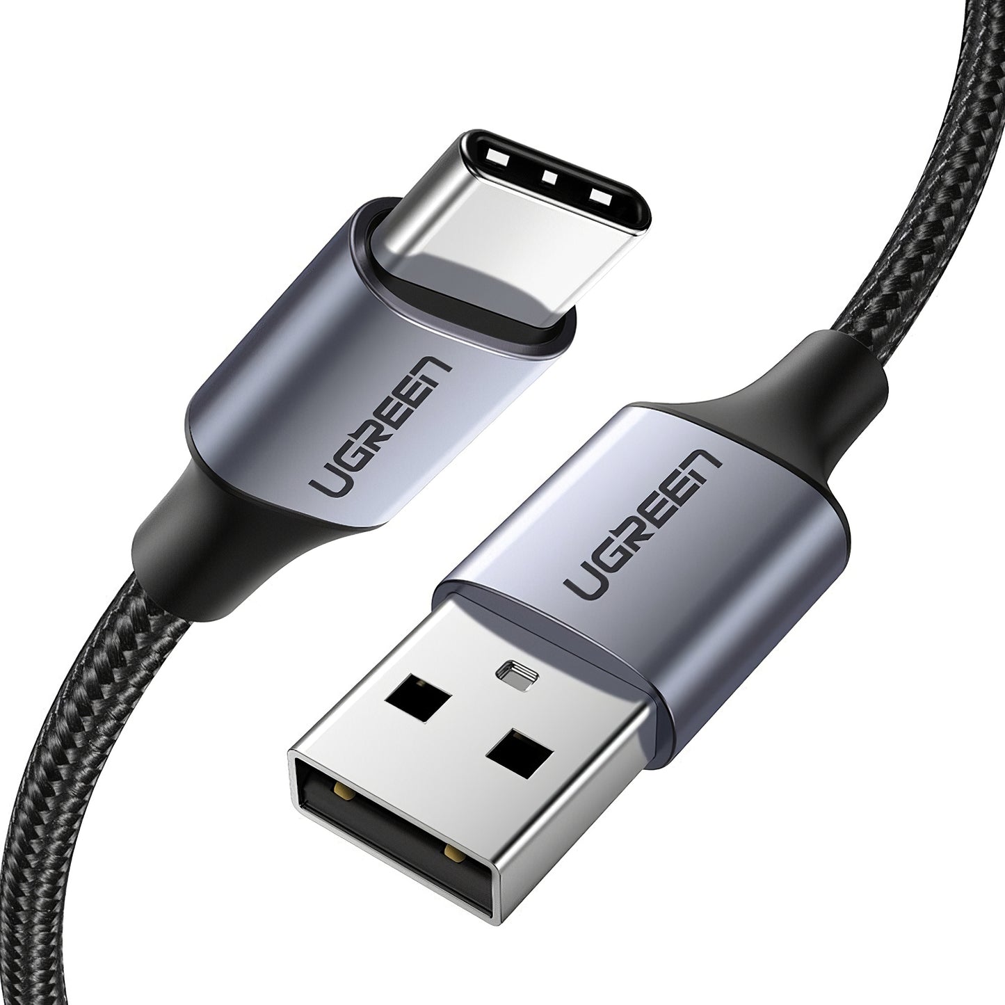 USB-A auf USB-C Daten- und Ladekabel UGREEN US288, 18W, 2m, Schwarz