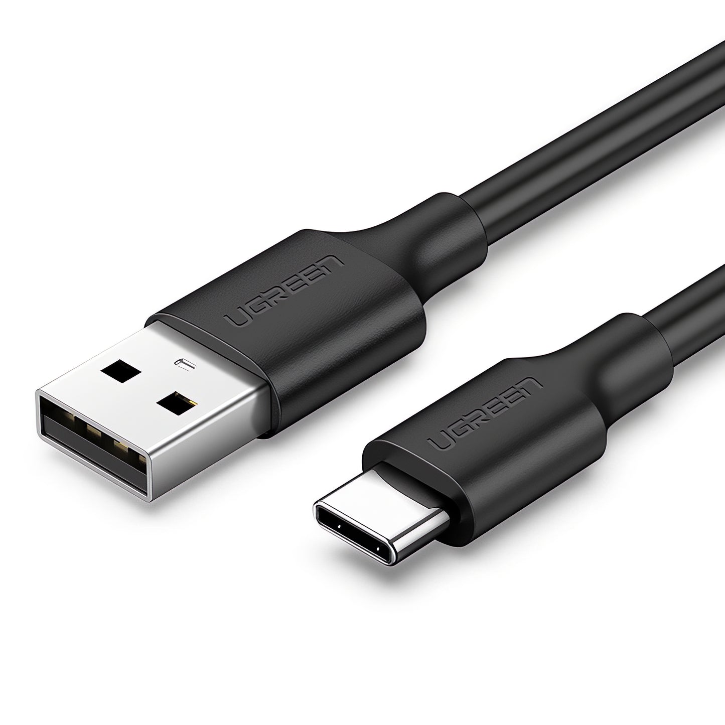 Câble de Données et de Charge USB-A - USB-C UGREEN US287, 18W, 2m, Noir