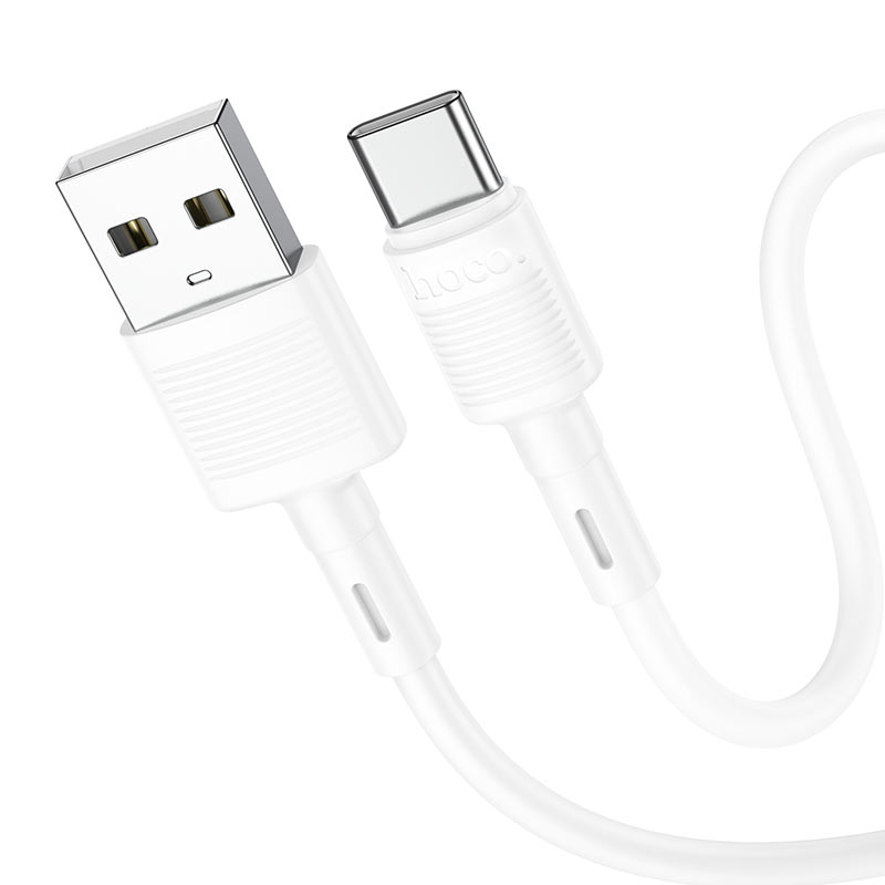 Câble de Données et de Charge USB-A - USB-C HOCO X83 Victory, 20W, 1m, Blanc