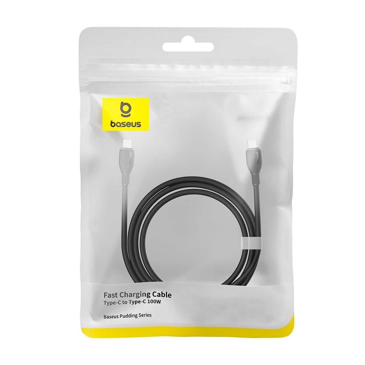 Daten- und Ladekabel USB-C - USB-C Baseus Pudding, 100W, 2m, Schwarz P10355702111-01