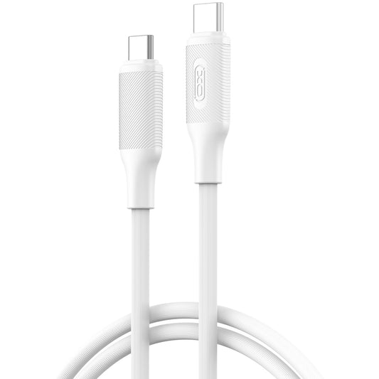 Câble de Données et de Charge USB-C - USB-C XO Design NB-Q265B, 60W, 1m, Blanc