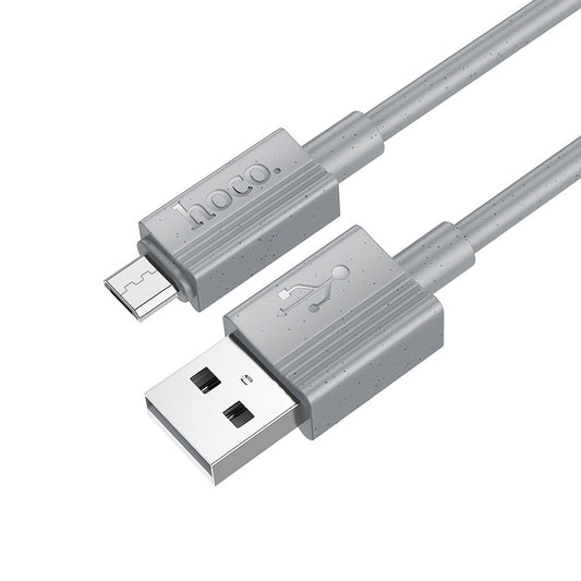 Daten- und Ladekabel USB-A - microUSB HOCO X107, 18W, 1m, Grau