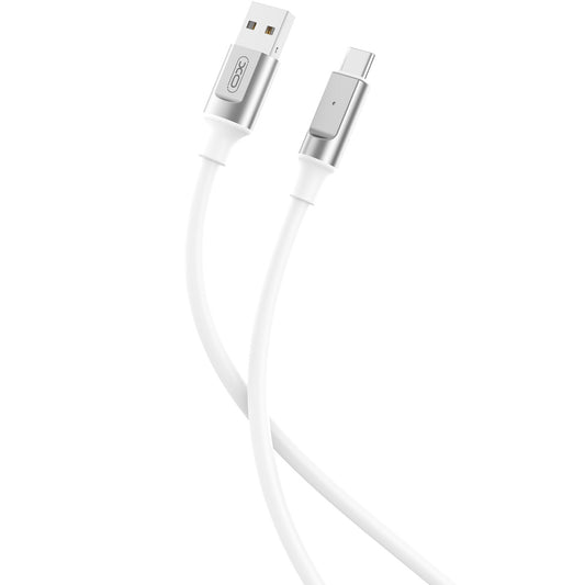 USB-A - USB-C Daten- und Ladekabel XO Design NB251, 18W, 1m, Weiß