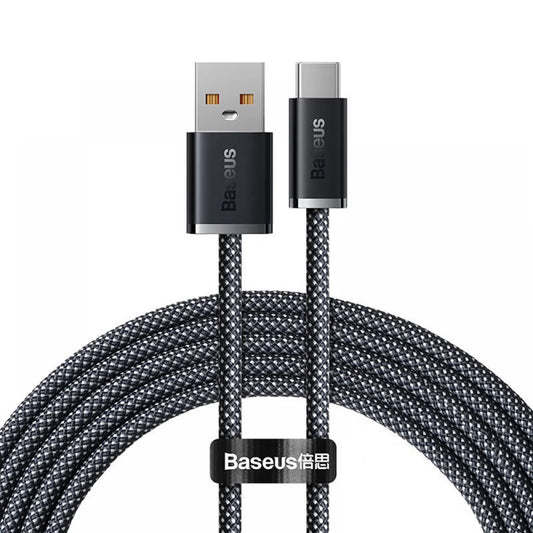 USB-A to USB-C Data and Charging Cable Baseus Dynamic Series, 100W, 2m, Gray CALD000716