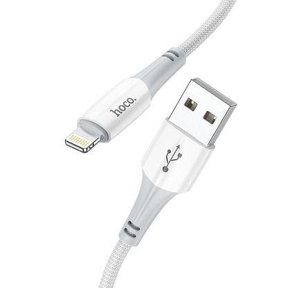 USB-A to Lightning Data and Charging Cable HOCO X70, 18W, 1m, White