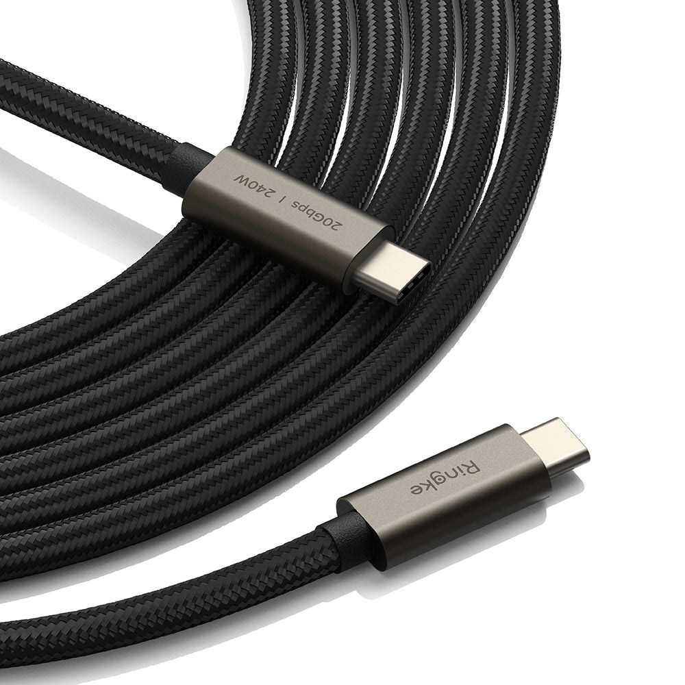 USB-C Daten- und Ladekabel - USB-C Ringke 2X2, 240W, 1m, Schwarz