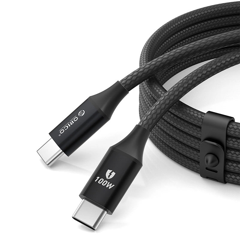 Câble de Données et de Charge USB-C - USB-C Orico CDX, 100W, 1m, Noir