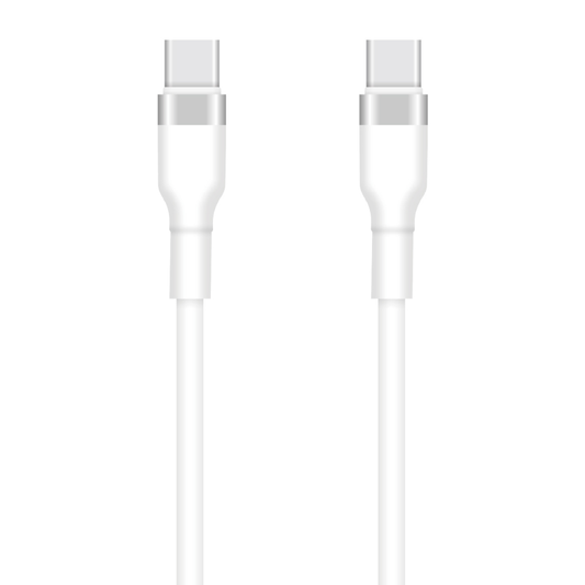 Daten- und Ladekabel USB-C - USB-C Setty, 60W, 1m, Weiß