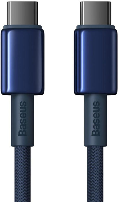 USB-C to USB-C Data and Charging Cable Baseus Tungsten Gold, 100W, 2m, Navy Blue P10319800321-04