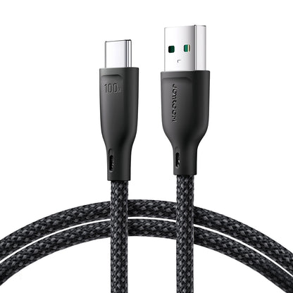 USB-A - USB-C Daten- und Ladekabel Joyroom Multi-Color S-A34, 100W, 1m, Schwarz