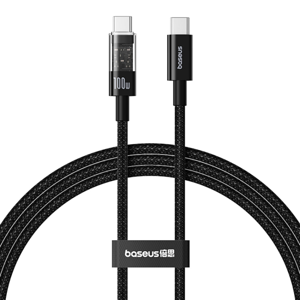 Câble de Données et de Charge USB-C - USB-C Baseus Gem, 100W, 1m, Noir P10373000111-00