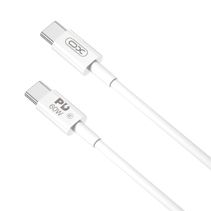 Daten- und Ladekabel USB-C - USB-C XO Design NB-Q190A, 60W, 1m, Weiß