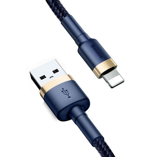 USB-A - Lightning Baseus Cafule Daten- und Ladekabel, 18W, 2m, Marineblau CALKLF-CV3