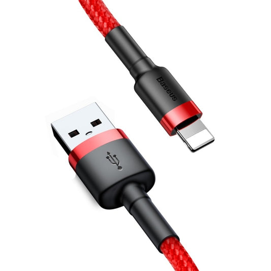 USB-A - Lightning Lade- und Datenkabel Baseus Cafule, 18W, 2m, Rot CALKLF-C09