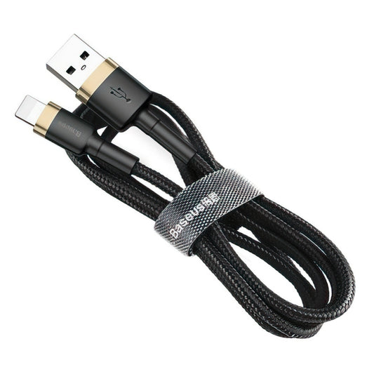 Daten- und Ladekabel USB-A - Lightning Baseus Cafule, 18W, 3m, Gold CALKLF-RV1