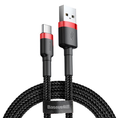 USB-A - USB-C Daten- und Ladekabel Baseus Cafule, 18W, 3m, Rot CATKLF-U91