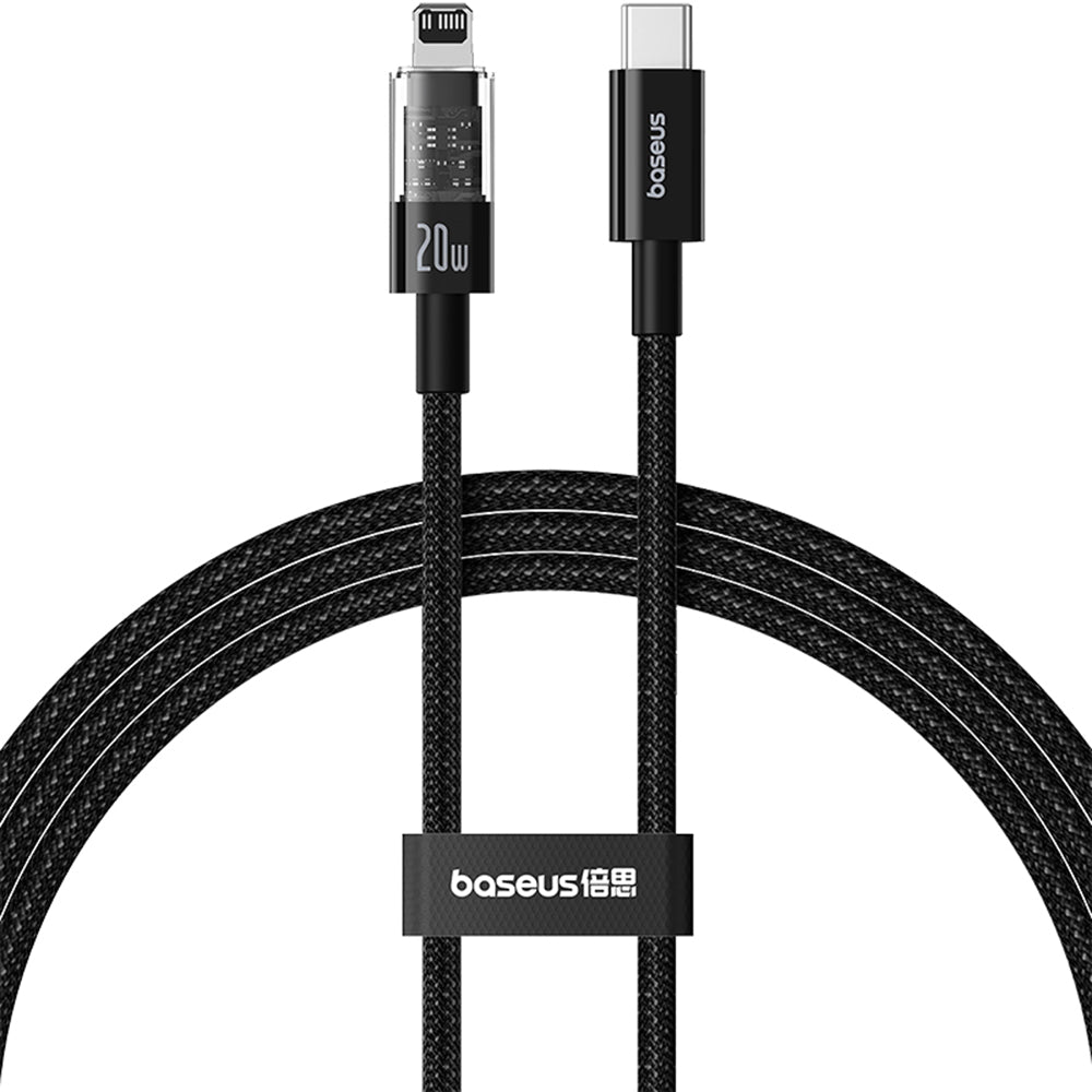 Câble de Données et de Charge USB-C - Lightning Baseus Gem, 20W, 1m, Noir P10373001111-00