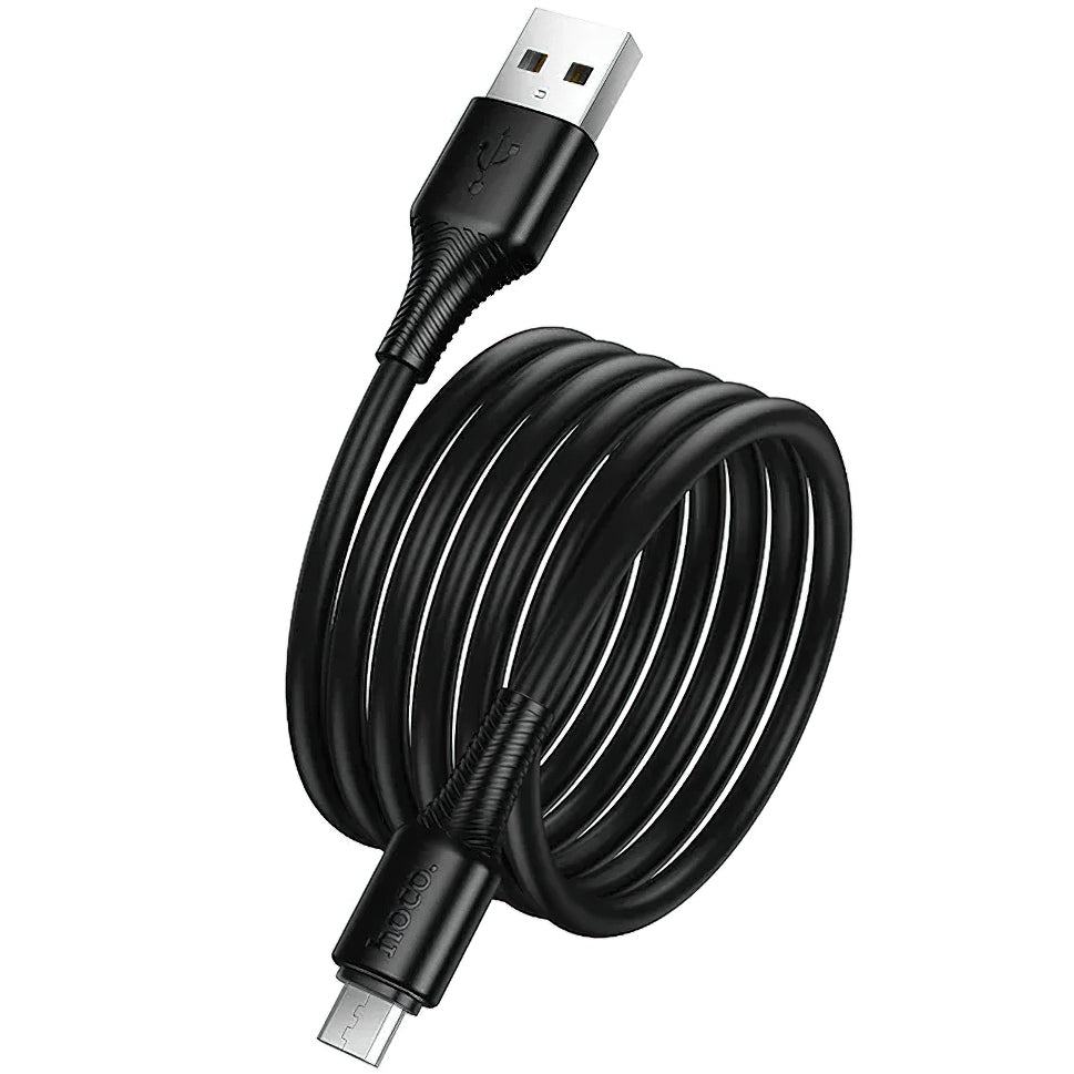 Câble de Données et de Charge USB-A - microUSB HOCO X120, 18W, 1m, Noir