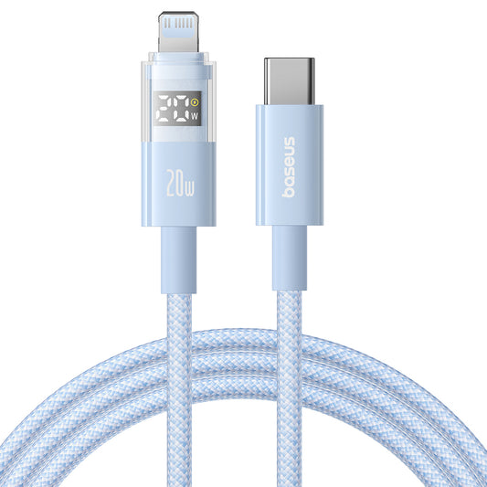 Daten- und Ladekabel USB-C - Lightning Baseus Display 2, 20W, 1m, Blau P10382703311-00