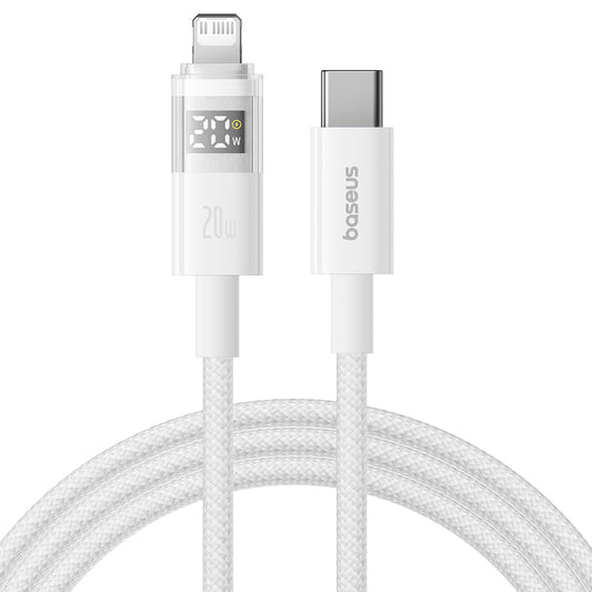 Daten- und Ladekabel USB-C - Lightning Baseus Display 2, 20W, 2m, Weiß P10382703211-01