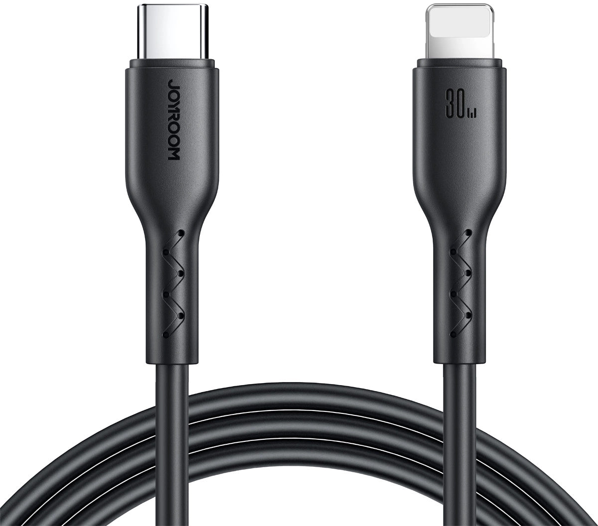 Câble de Données et de Charge USB-C - Lightning Joyroom SA26-CL3, 30W, 1m, Noir