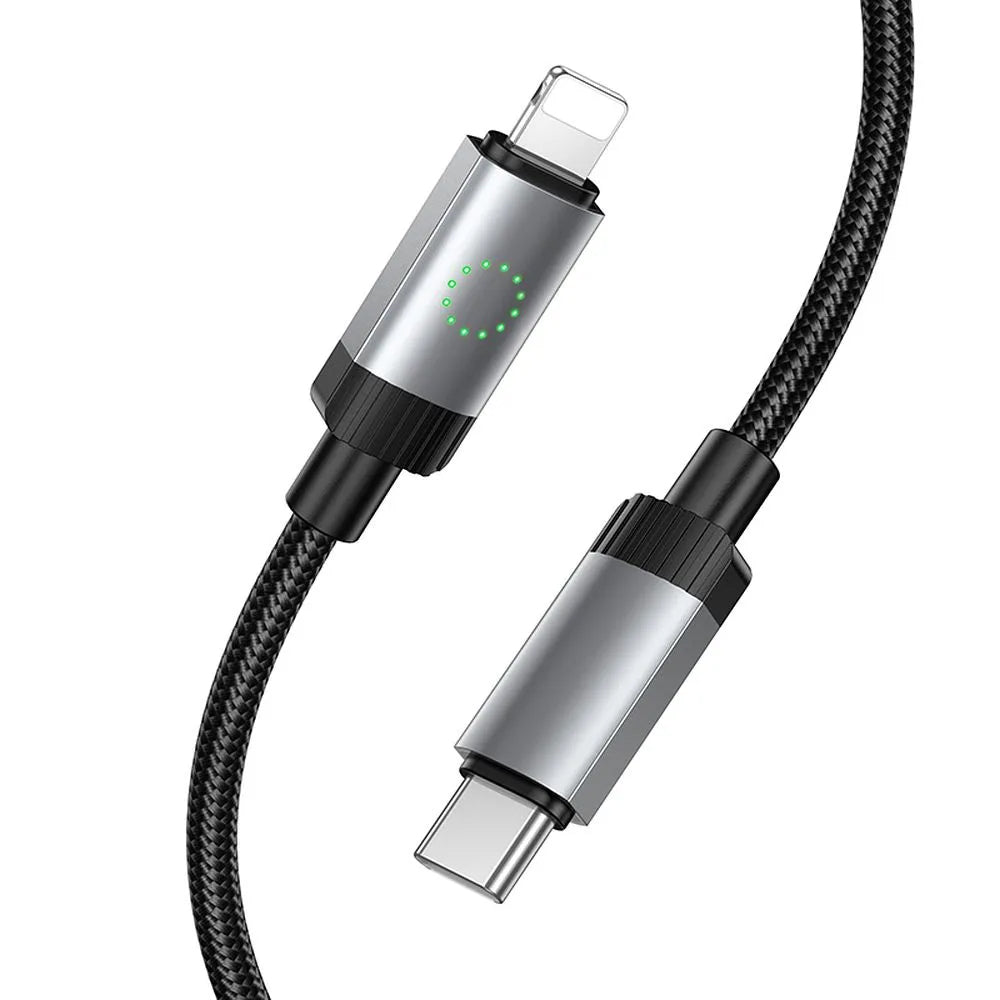 Daten- und Ladekabel USB-C - Lightning HOCO X117, 27W, 1m, Schwarz