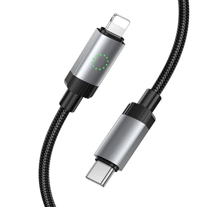 Daten- und Ladekabel USB-C - Lightning HOCO X117, 27W, 1m, Schwarz