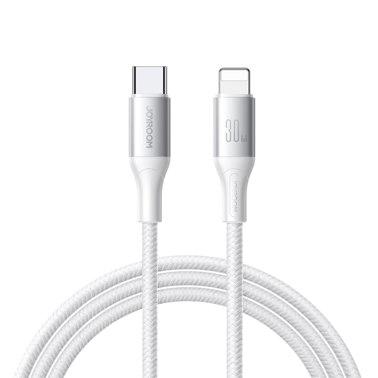 USB-C - Lightning Lade- und Datenkabel Joyroom S-A28 Flash, 30W, 1m, Weiß