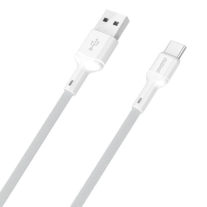 Câble de Données et de Charge USB-A - USB-C Dudao L9T, 100W, 1m, Blanc