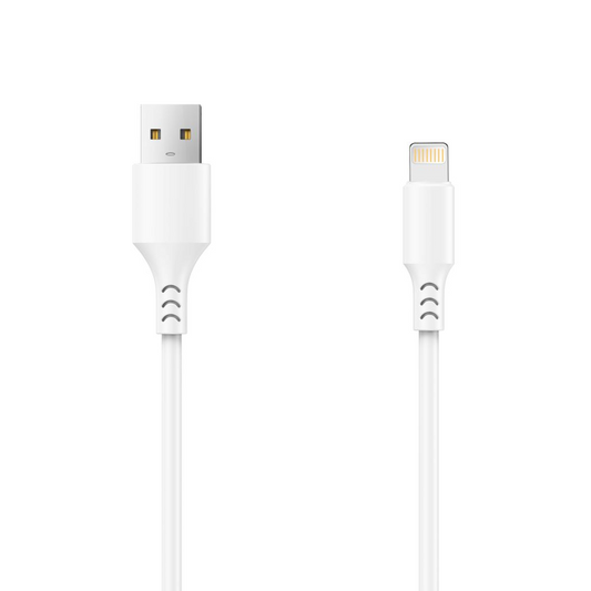 USB-A - Lightning Setty Daten- und Ladekabel, 18W, 1m, Weiß