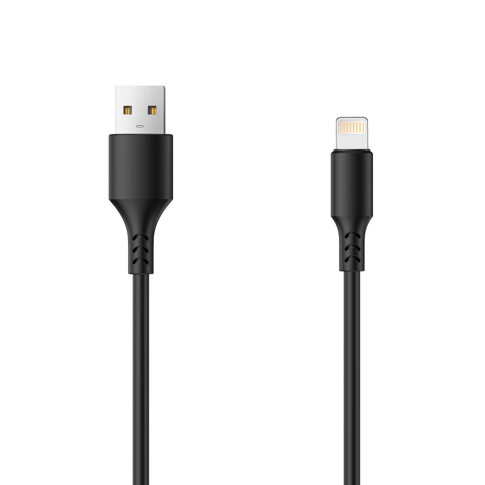 Câble de Données et de Charge USB-A - Lightning Setty, 18W, 1m, Noir