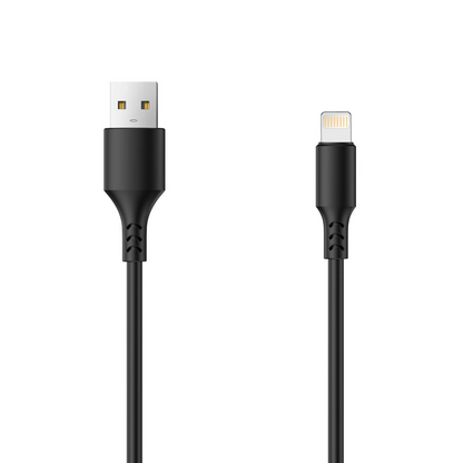 Câble de Données et de Charge USB-A - Lightning Setty, 18W, 1m, Noir