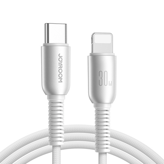 Câble de Données et de Charge USB-C - Lightning Joyroom S-A51, 30W, 1.2m, Gris