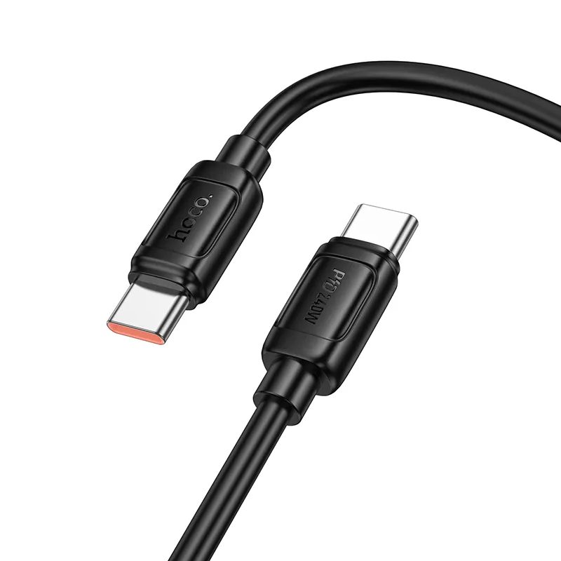 USB-C Daten- und Ladekabel - USB-C HOCO X115, 240W, 1m, Schwarz