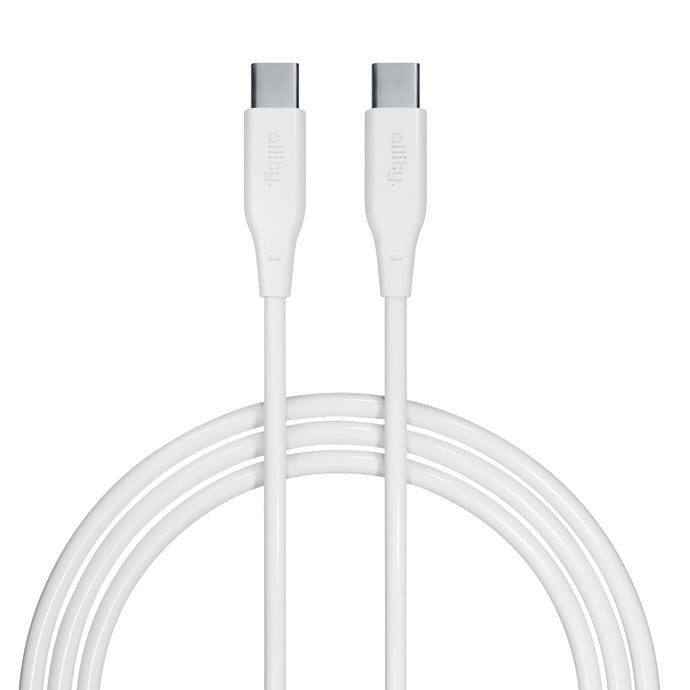 USB-C Daten- und Ladekabel - USB-C Allity. AUC-02, 100W, 1m, Weiß