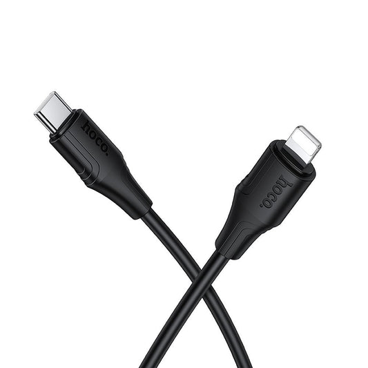 USB-C - Lightning Daten- und Ladekabel HOCO X124, 27W, 1m, Schwarz